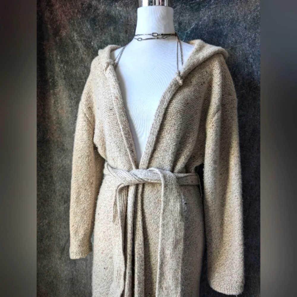 Vintage Fitigues Cashmere Silk Wool Cardigan Duster | M - Picture 2 of 7
